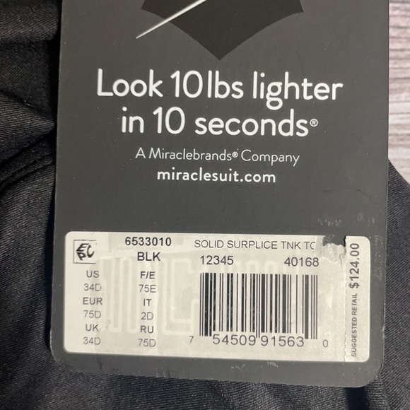 🆕NWT MIRACLESUIT SOLID SURPLICE TANKINI TOP - Picture 11 of 12